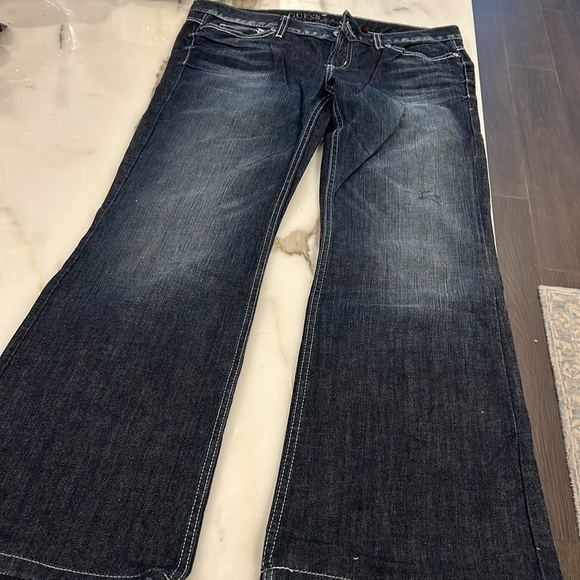 Guess Dark Wash Foxy Flare Denim-sz 31 - Picture 11 of 15